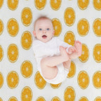 Citrus Whirl Eco-conscious Throw Blanket