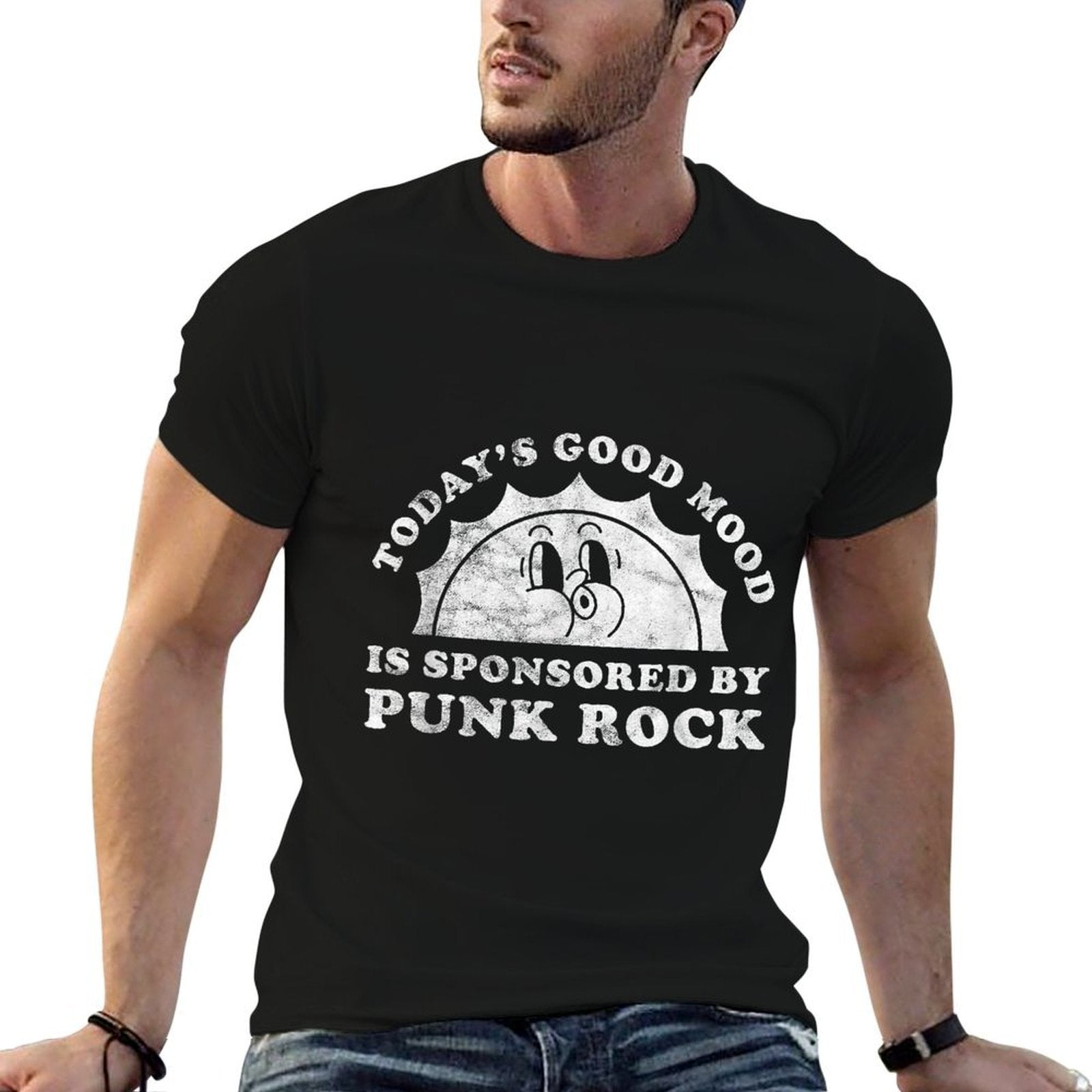 Funny Cute Retro Vintage Punk Rock  Relaxed-fit T-Shirt