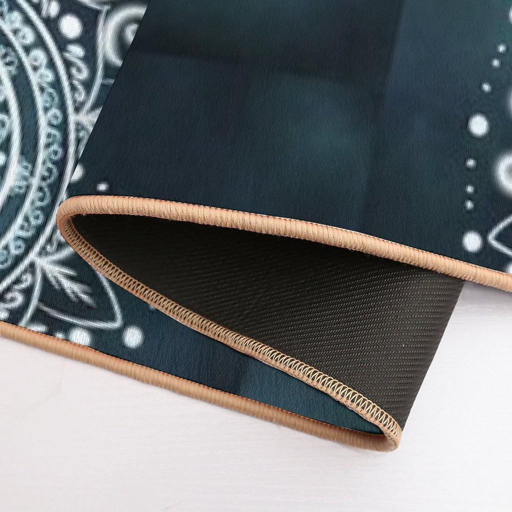 Glowing Mandala  Versatile Bath Mat