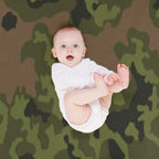 German Eichenlaub Summer Camo Ww2 Easy Care Throw Blanket