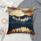 Fall Sunset Soft Easy Maintenance Throw Pillow