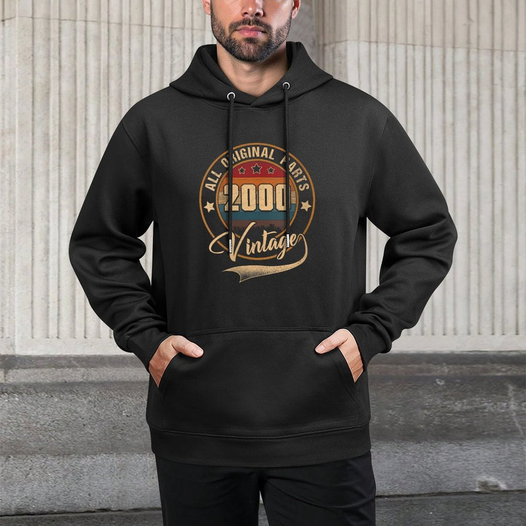 Womens Retro 25th Birthday Vintage 2000 25 Years Old All-Day Comfort Hoodie