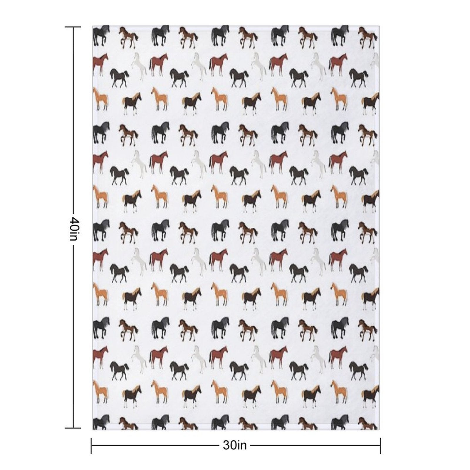 Love Of Beautiful Horses Velvety-soft Throw Blanket