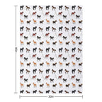 Love Of Beautiful Horses Wrinkle-free Throw Blanket