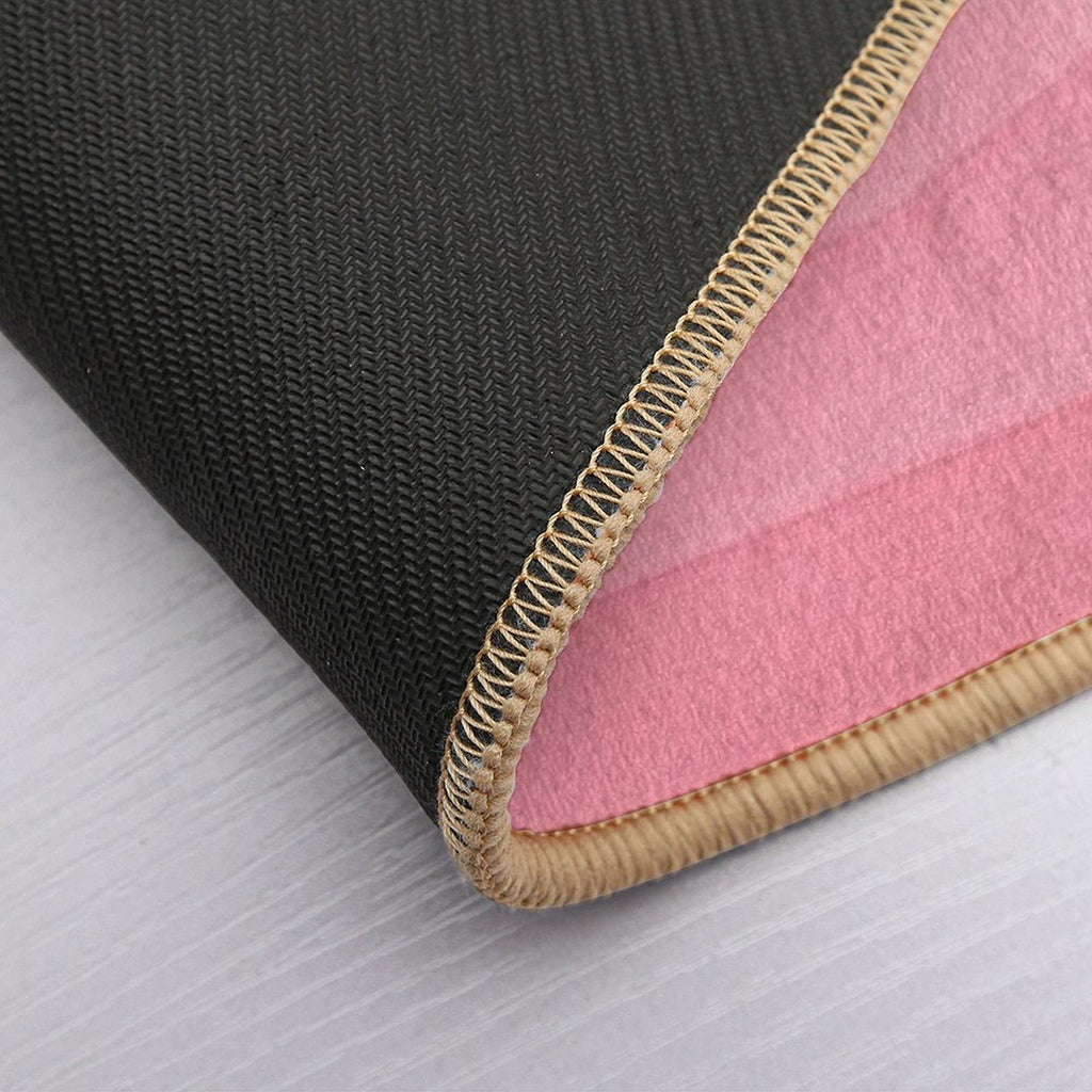 Pink Watercolor Waves  Eco-Friendly Bath Mat