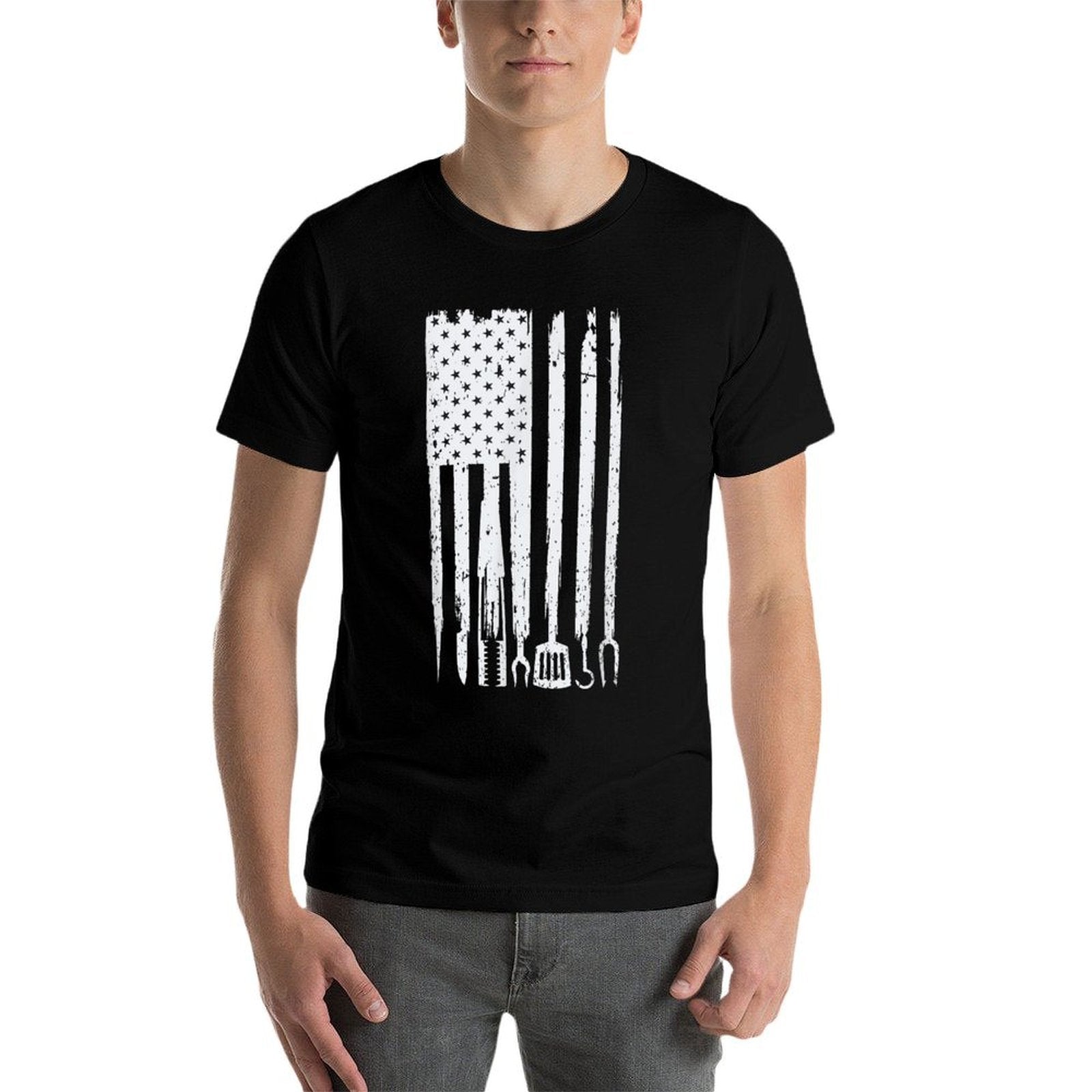 Funny BBQ Design! For Fans of Smoking, Grilling And Barbecue  Summer-ready Fabric T-Shirt