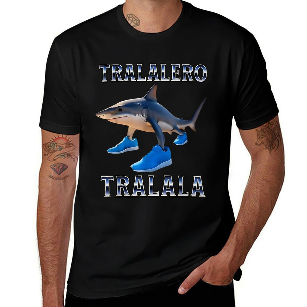 Tralalero Tralala - Italian Brainrot Meme  Summer-ready Fabric T-Shirt
