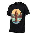 Funny Paddleboarding Bigfoot Paddleboard SUP Paddle Board  Soft T-Shirt