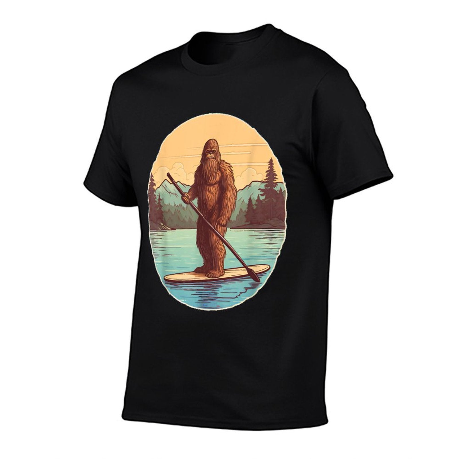 Funny Paddleboarding Bigfoot Paddleboard SUP Paddle Board  Soft T-Shirt