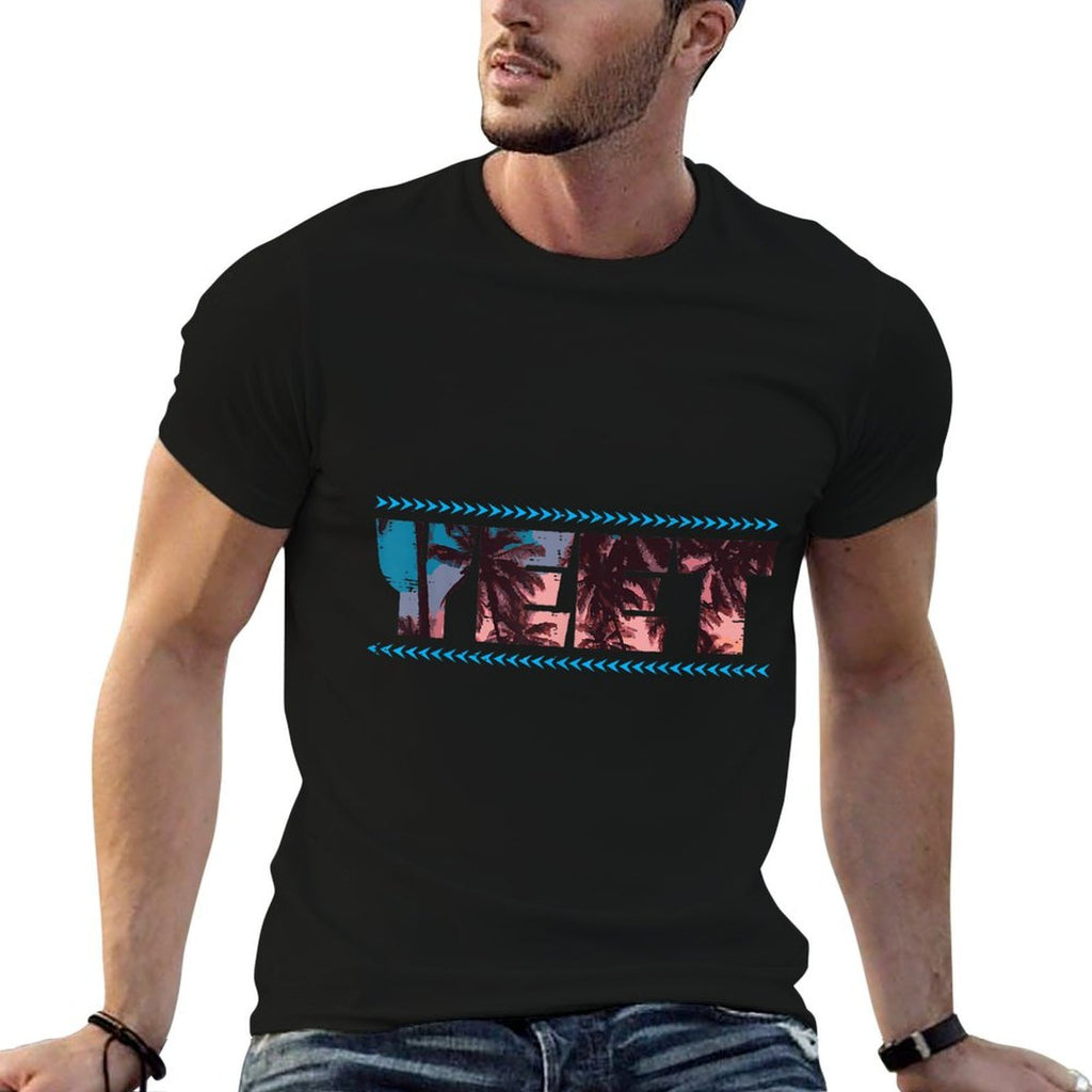 Yeet Palm Trees Funny Saying Slang Men Women Kids Boys Girls  Eco-friendly Material T-Shirt