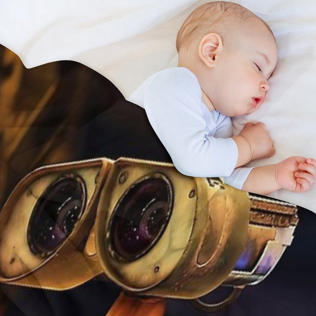 Cartoon Animation Wall E Quick-dry Throw Blanket