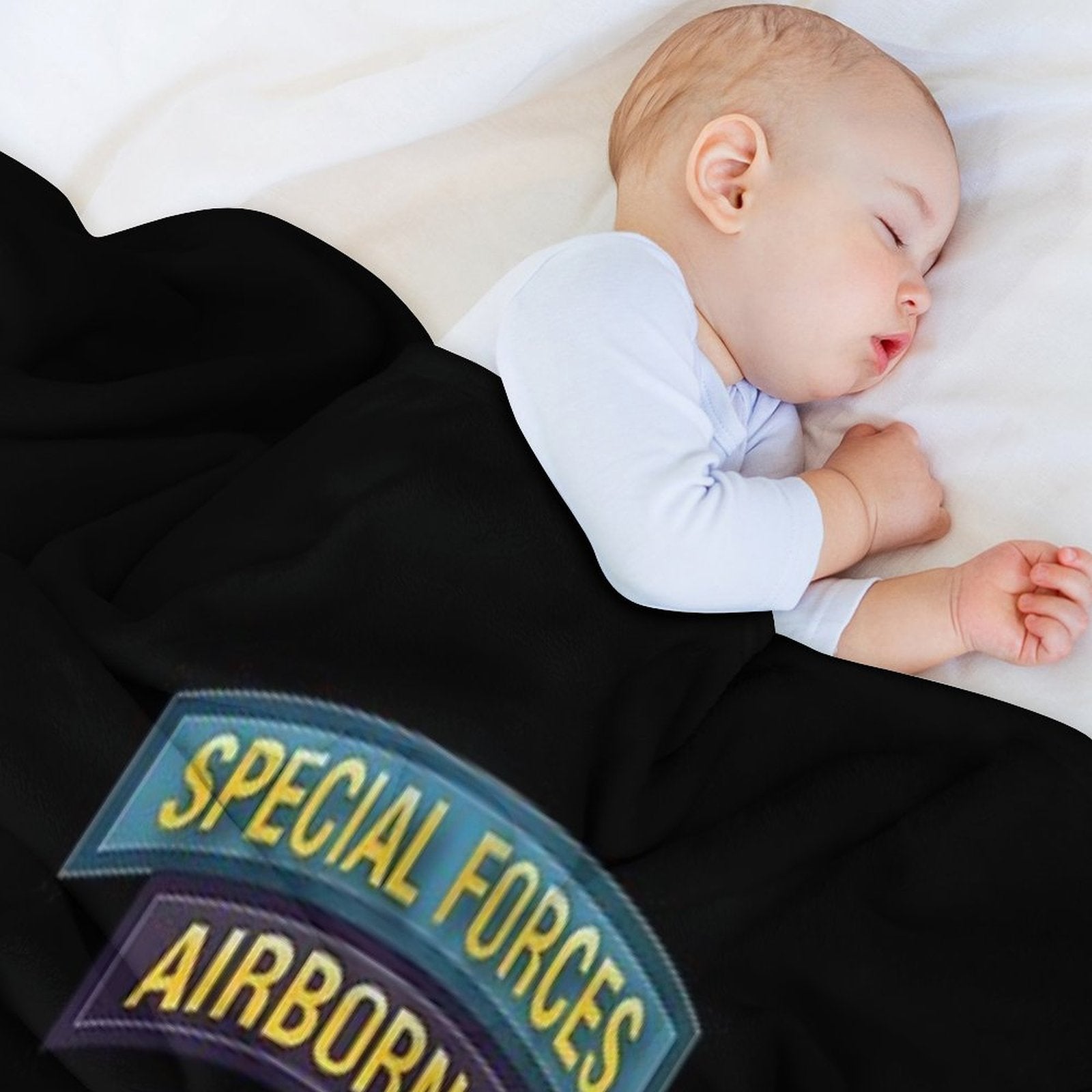 Army - US Army Special Forces Command - SSI W Br - Ribbon X 300 Compact Throw Blanket