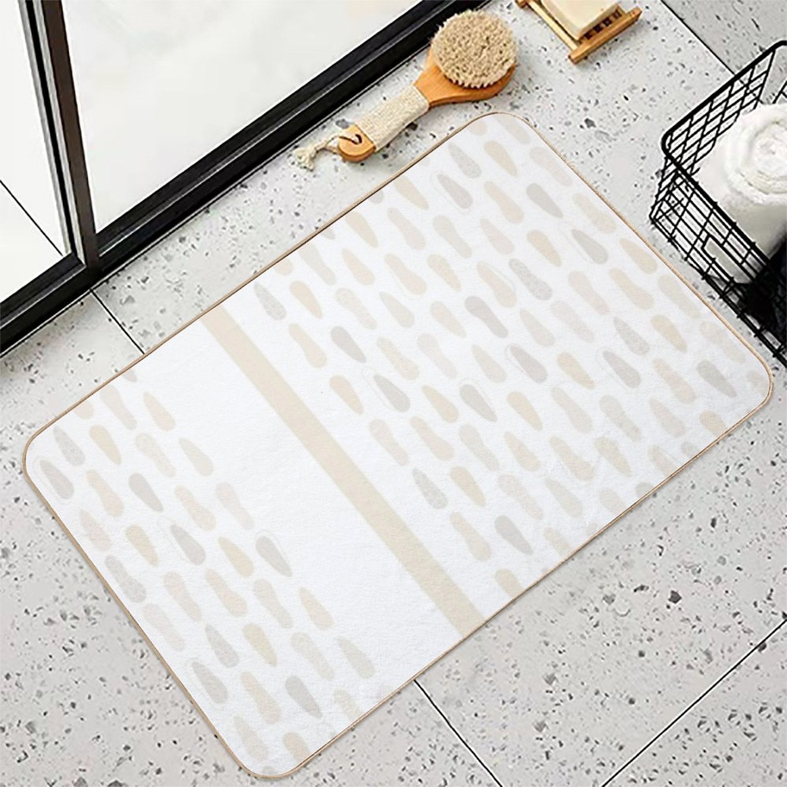 Organic Stonework  Slip-Resistant Bath Mat