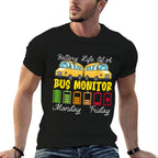 School Bus Monitor Bus Aide Attendant Bus Monitor  Wrinkle-resistant T-Shirt
