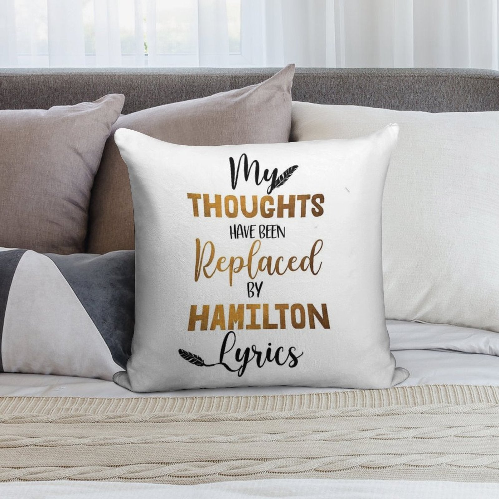 Hamilton - Musical Theater Soft Anti-Pilling Throw Pillow