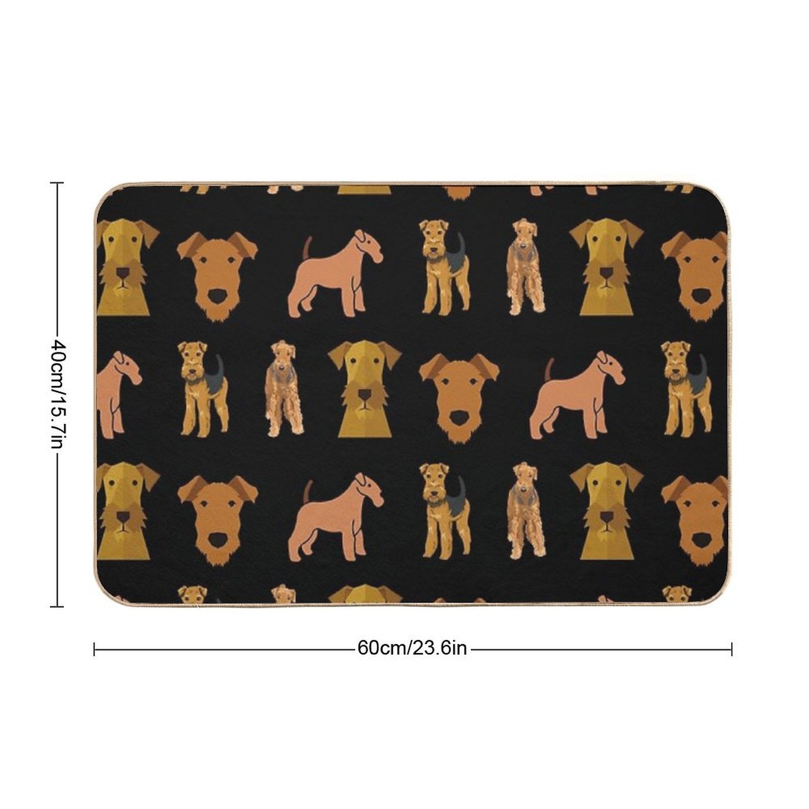 Airedale Terrier  High-Traffic Bath Mat