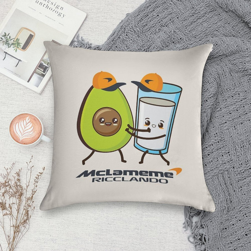 RICCIARDO NORRIS MCLAREN TEAM Soft Gift Ready Throw Pillow
