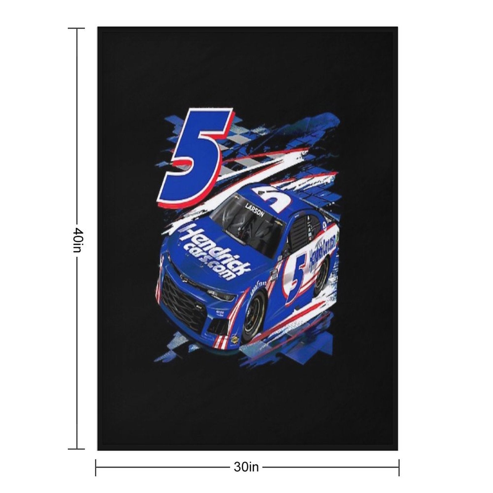 Kyle Larson Wins at Nashville, Kyle Larson Versatility Throw Blanket