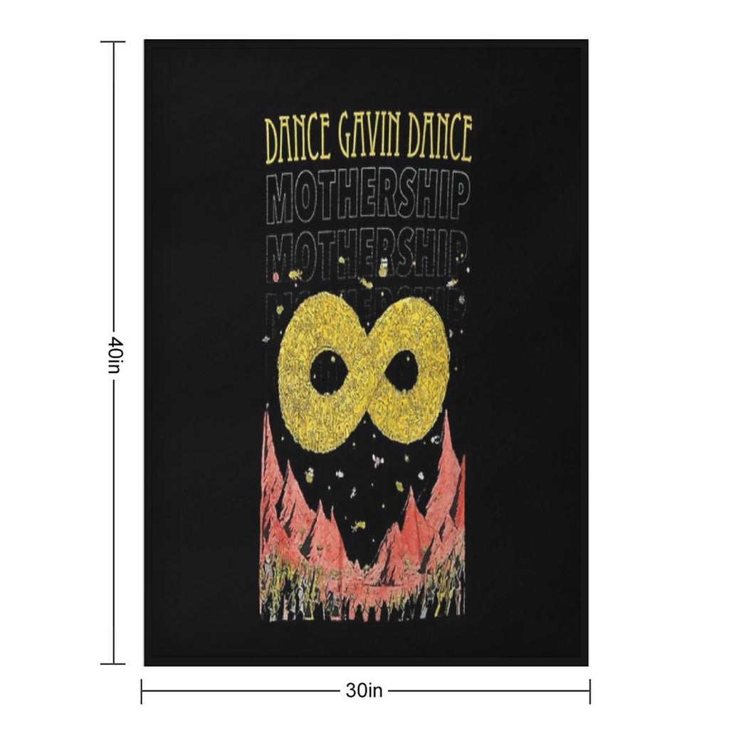 Dance Gavin Dance Mothership Graphic Design Sustainable Throw Blanket