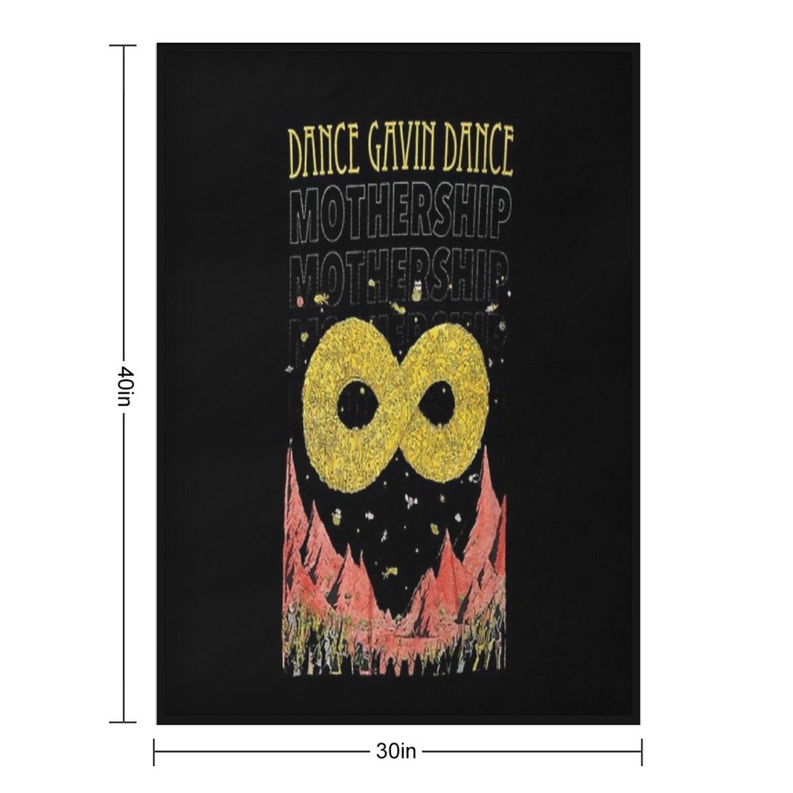 Dance Gavin Dance Mothership Graphic Design Sustainable Throw Blanket