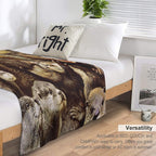 Otters Gift-ready Throw Blanket