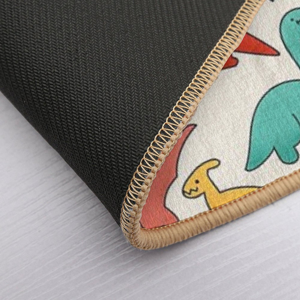 Kawaii Style Dinosaurs Pattern  Versatile Bath Mat