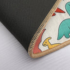 Kawaii Style Dinosaurs Pattern  Versatile Bath Mat