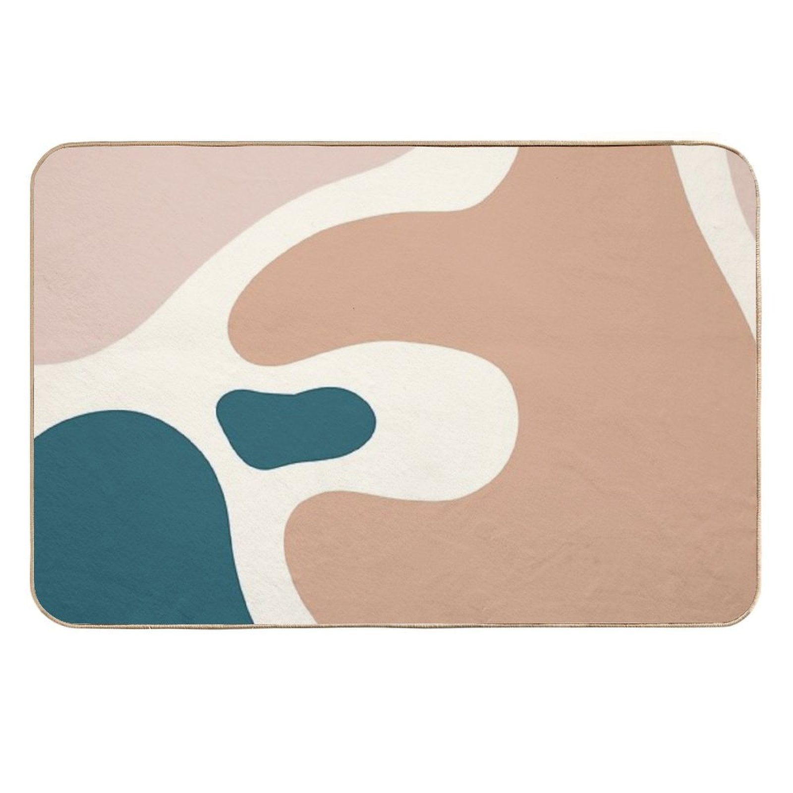 Abstract Art Nordic Blush Pink Colors Durable Bath Mat