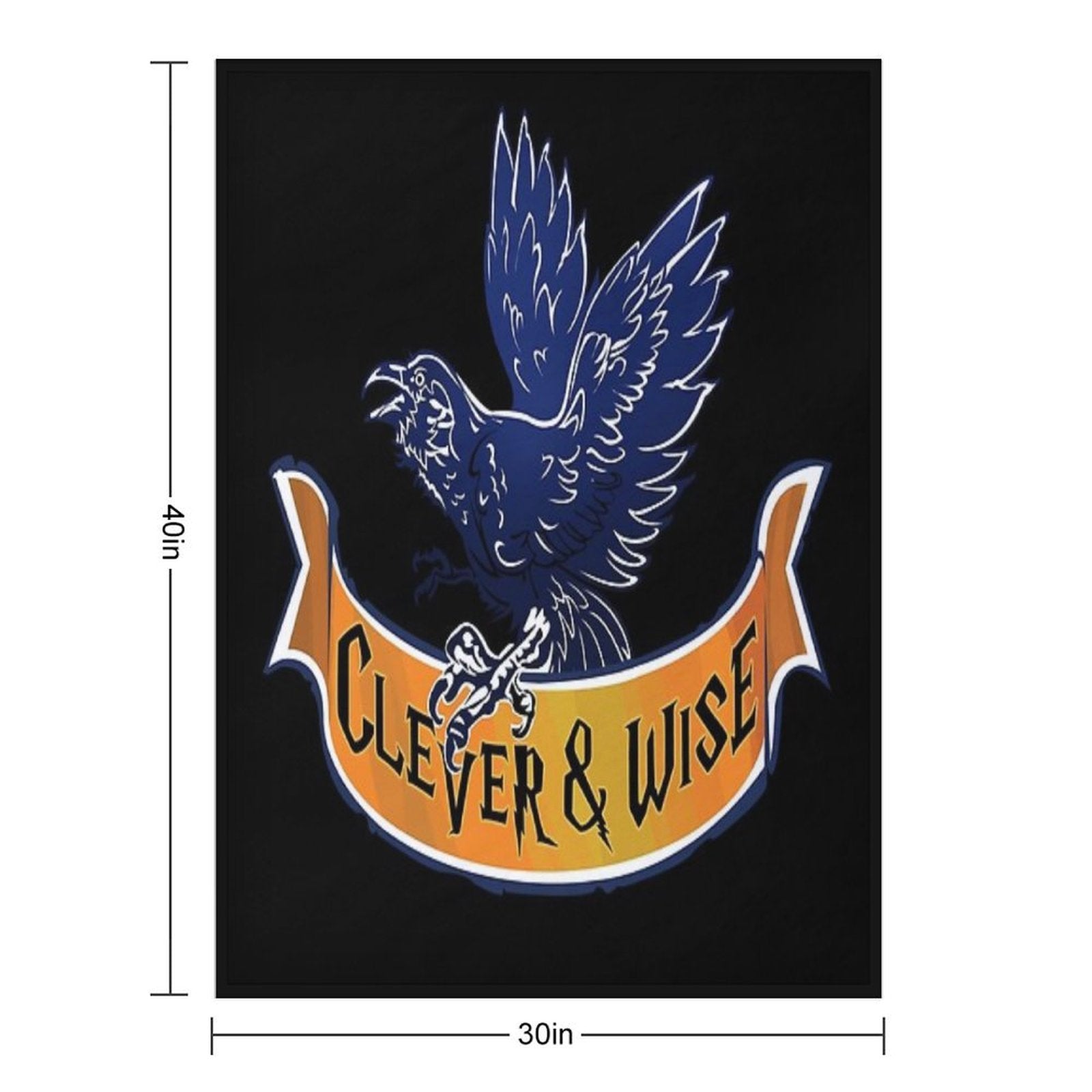 Raven, Clever And Wise Claw Premium Throw Blanket