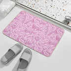 Hounds And Hares - Pink Toile  Toxin-Free Bath Mat