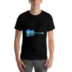 Guitar Shadow Lake Love Guitar Musician Guitarist Music  Polyester Blend T-Shirt