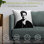 Paul Wesley Felt Soft Bedroom Essential Throw Pillow