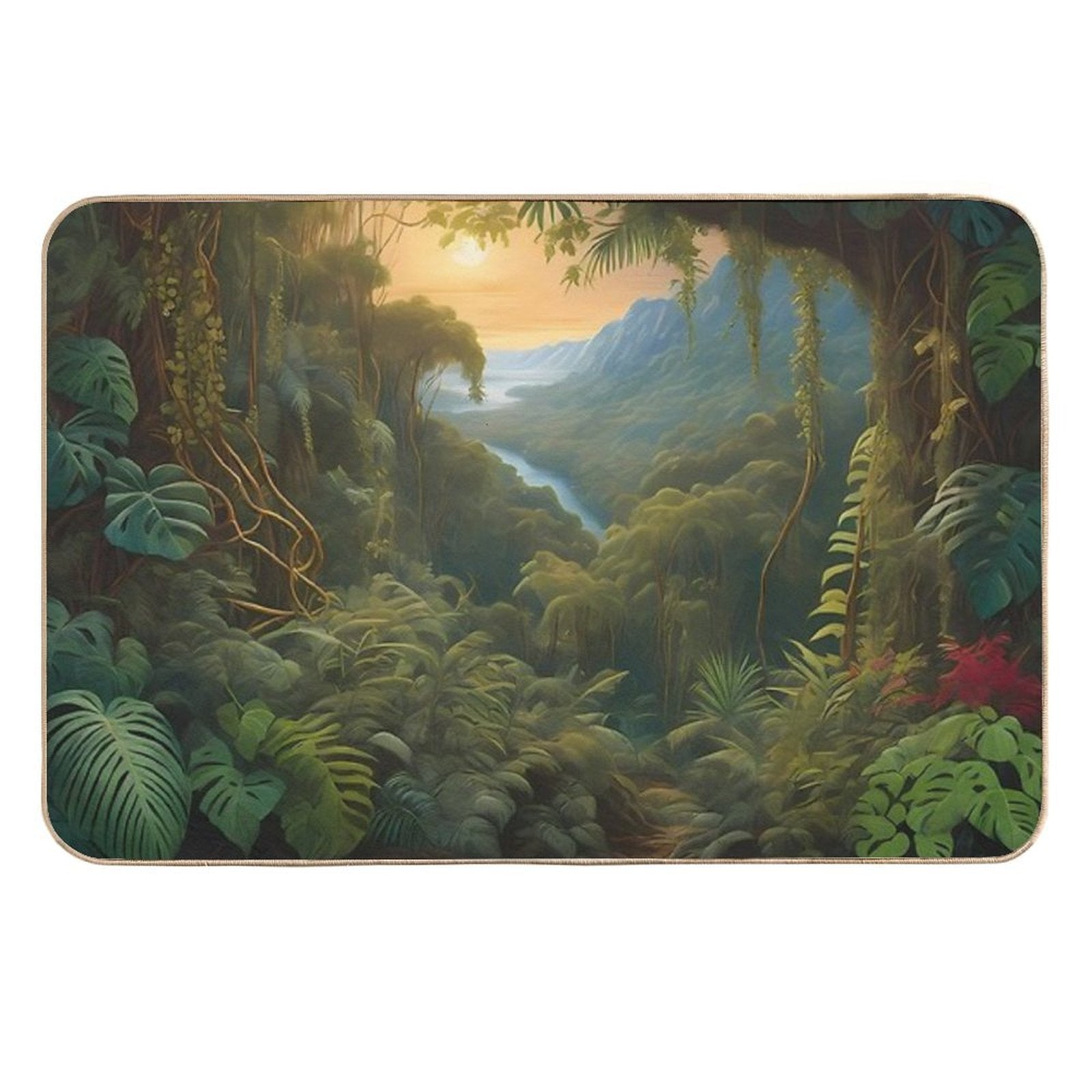 Tropical Jungle  Slip-Resistant Bath Mat