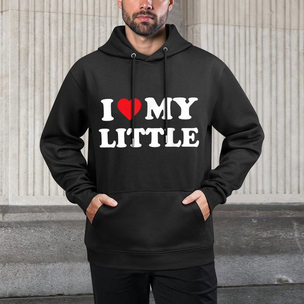 I Heart My Little Funny Matching Little Big Sorority Medium-Weight Fabric Hoodie