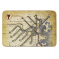An Ancient T Map  Toxin-Free Bath Mat