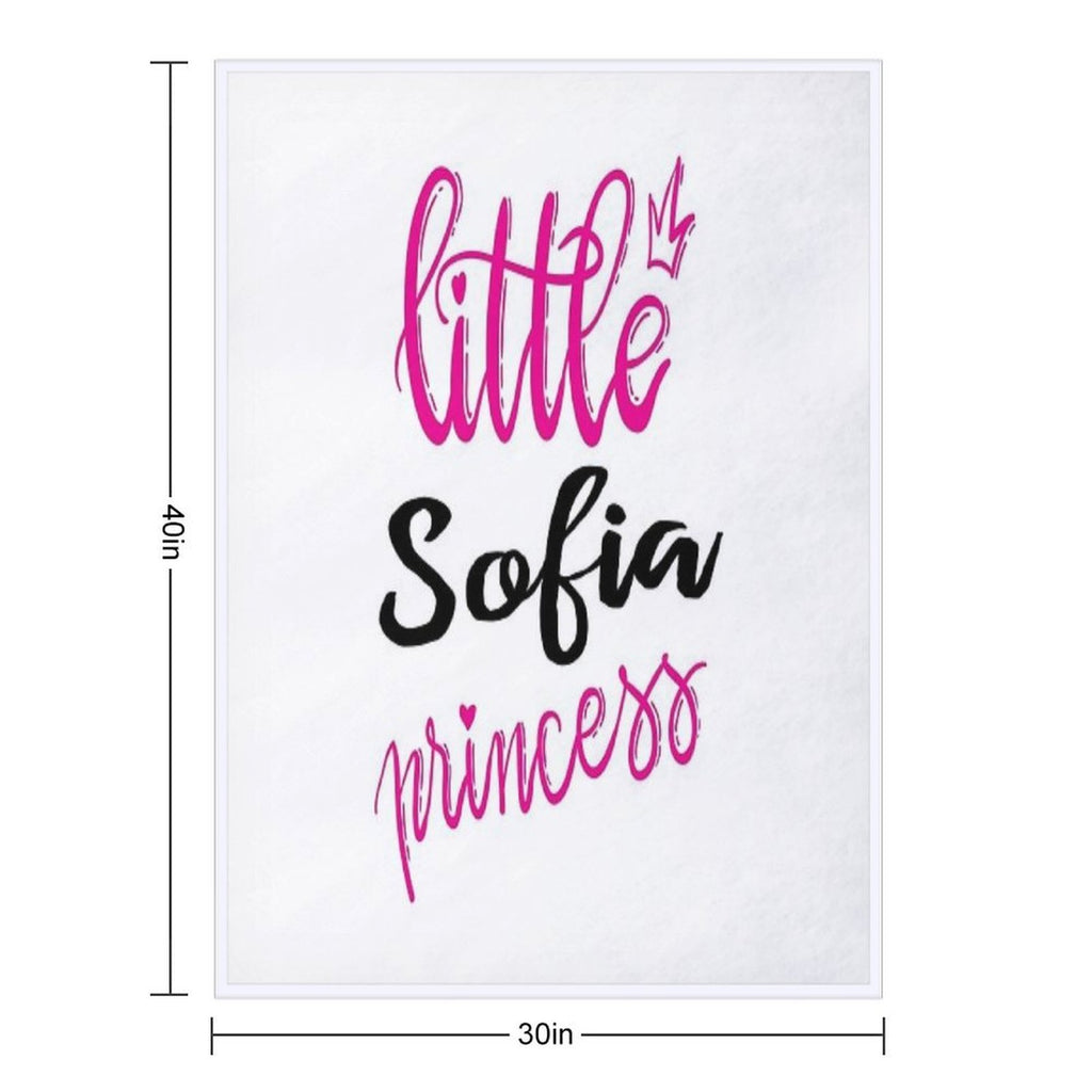 Little Sofia Princess Gift-ready Throw Blanket