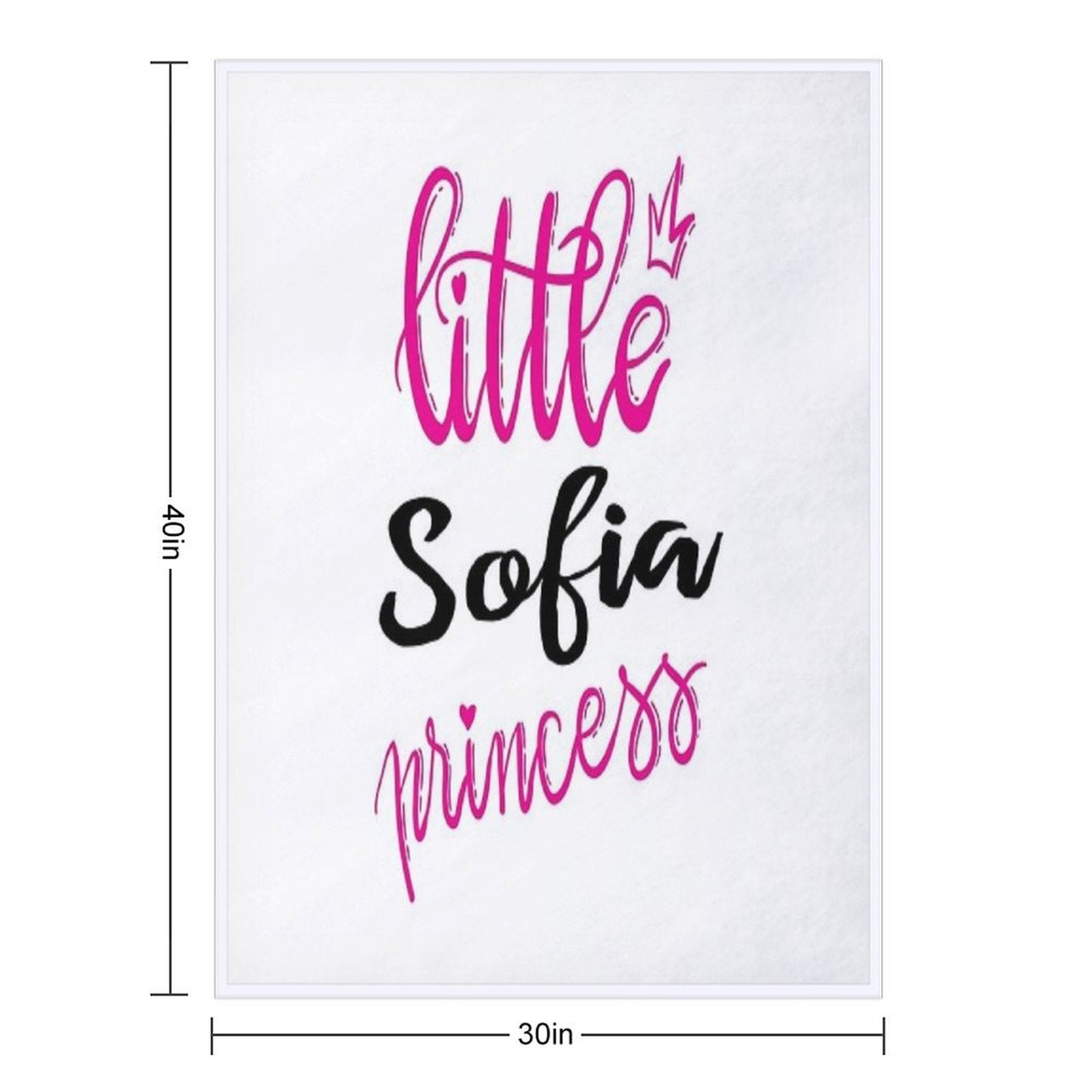 Little Sofia Princess Gift-ready Throw Blanket