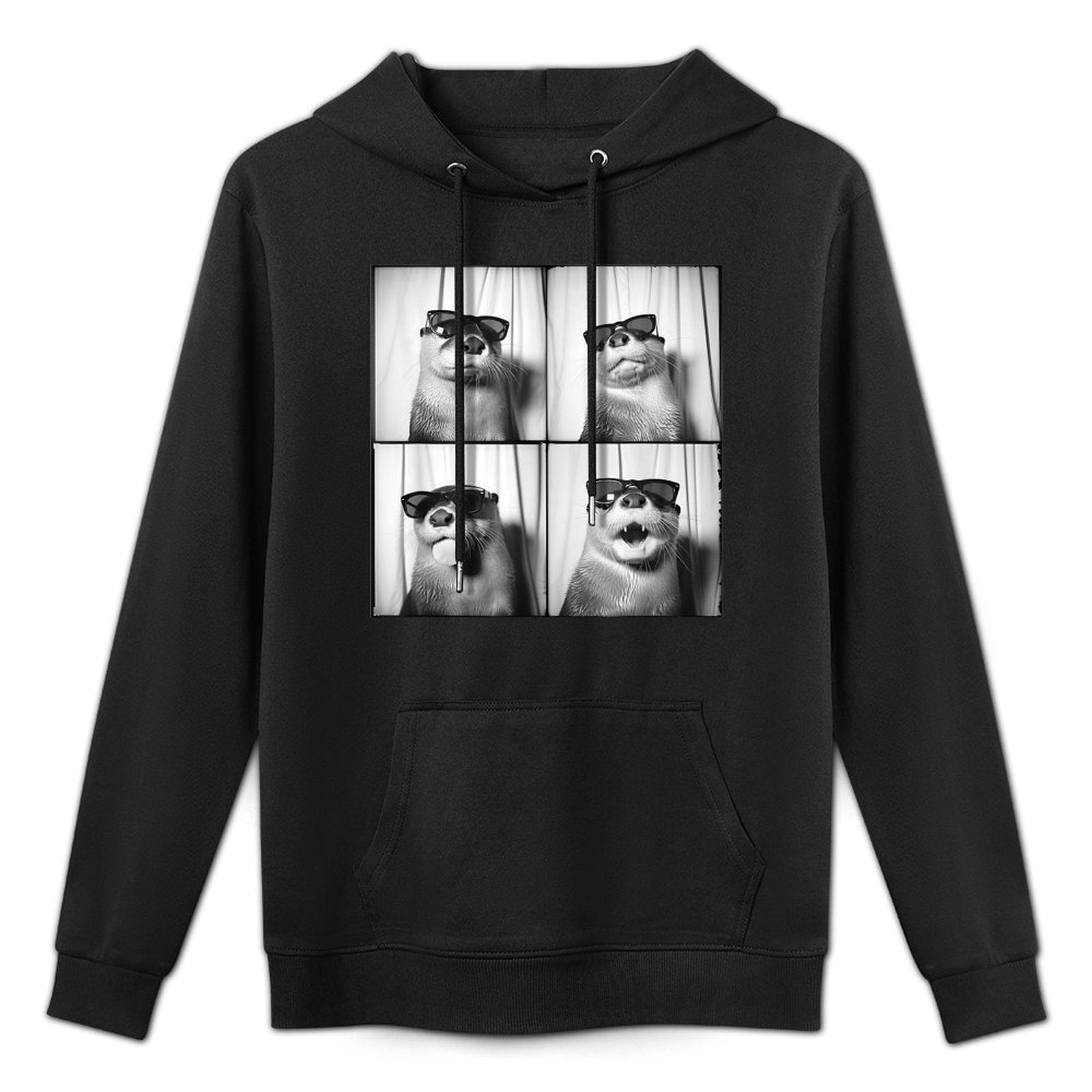 Funny Otter In Sunglasses Love Otters Sea Otter Lover Casual Wear Hoodie