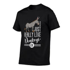 I Just Really Like Donkeys OK - Farmer  Donkey Lover Gift  Vintage-inspired T-Shirt
