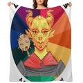 Dragonborn Paladin Gina Promo Black Comfort Throw Blanket
