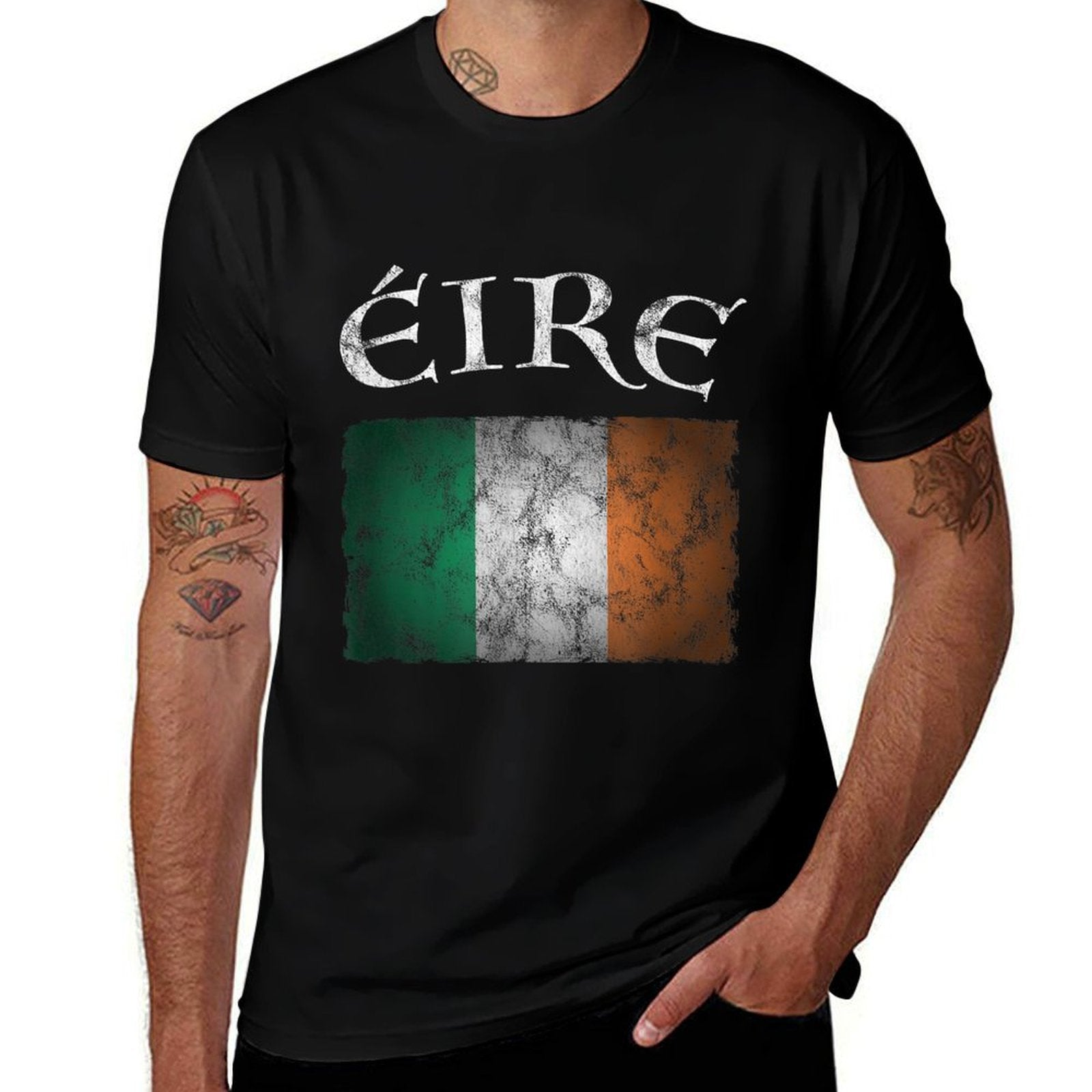 Eire Ireland I Irish St. Patricks Day Idea  Summer-ready Fabric T-Shirt