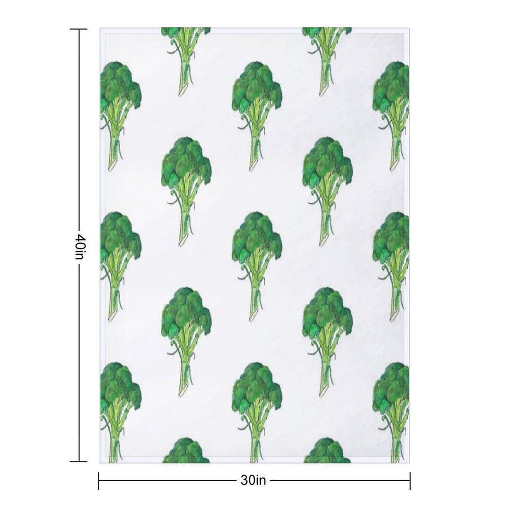 Broccoli Anti-pilling Throw Blanket