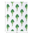 Broccoli Anti-pilling Throw Blanket