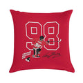 Connor Bedard Blackhawks #98 Signature Art Soft Washable Throw Pillow