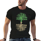 Trees And Roots Outdoor Camping Reflection Nature Comfortable T-Shirt