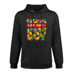 Grandpa Birthday Boy Building Bricks Family Party Decor Unisex Design Hoodie