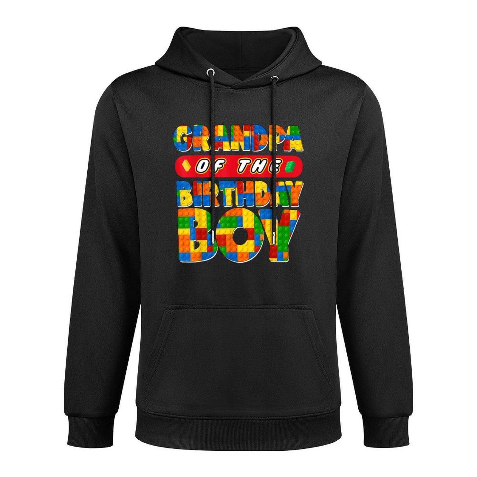 Grandpa Birthday Boy Building Bricks Family Party Decor Unisex Design Hoodie