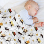 Ants Carrying Snacks Plush Throw Blanket