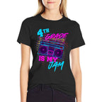 4th Grade Is My Jam Fourth Grade 80s 80s 1980s Retro Funny  Relaxed-fit T-Shirt