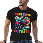 School Lunch Lady Squad A Food Fueling Future Cafeteria Crew  Polyester Blend T-Shirt